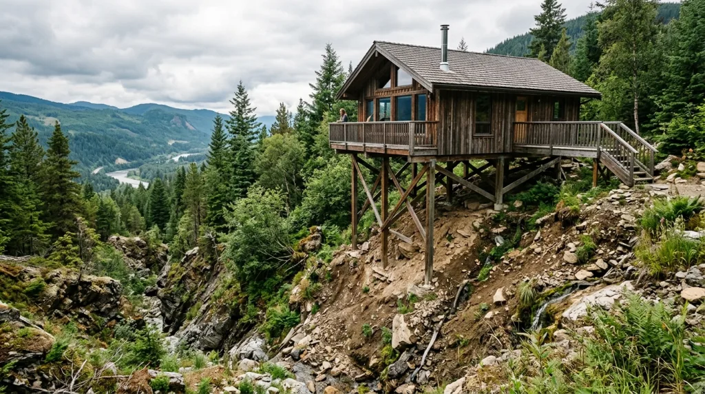 découvrez les défis et solutions pour construire un chalet sur pilotis sur un terrain non constructible, alliant respect de l'environnement et innovation architecturale.
