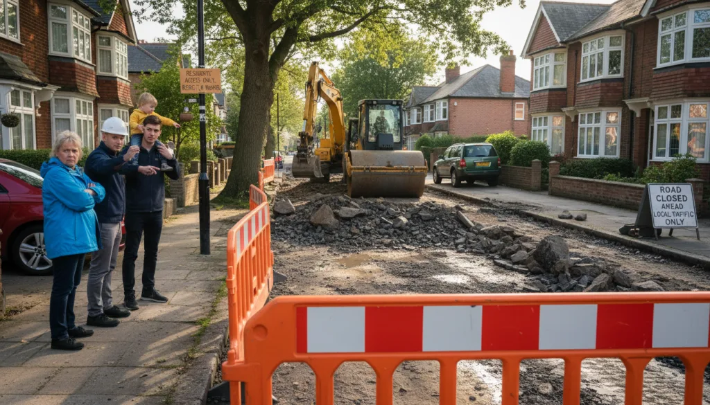 découvrez vos droits en tant que riverain et comment gérer les nuisances causées par des travaux de voirie devant votre domicile.